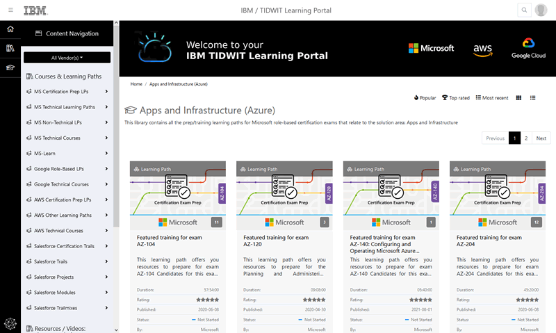 IBM Learning Portal