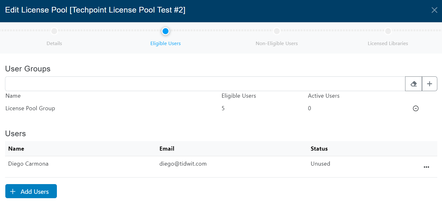 License Pools - TIDWIT